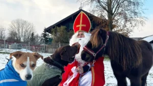 Nikolaus besucht die Pfotenhilfe-Schützlinge